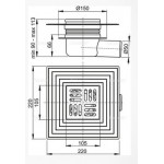 Трап душевой AlcaPlast APV26C Трап душевой AlcaPlast APV26C